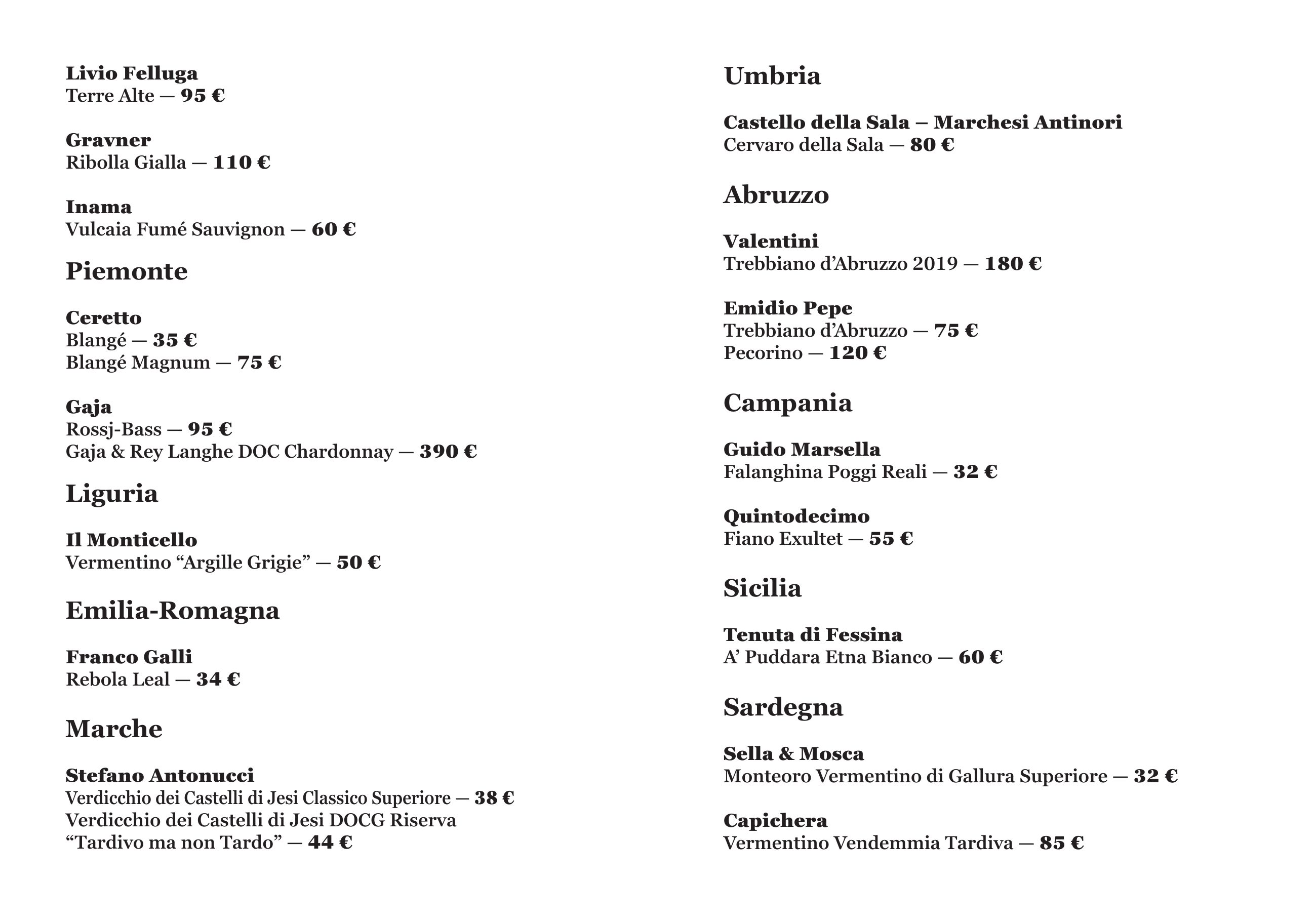 Carta dei vini – pagina 4